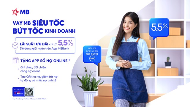 G&oacute;i vay ưu đ&atilde;i d&agrave;nh ri&ecirc;ng cho kh&aacute;ch h&agrave;ng c&aacute; nh&acirc;n v&agrave; hộ kinh doanh với l&atilde;i suất từ 5,5%. &nbsp;