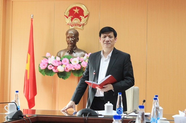 Bộ trưởng Bộ Y tế Nguyễn Thanh Long chỉ đạo tại Hội nghị