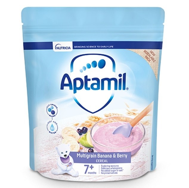 Bột ngũ cốc Aptamil Multigrain Banana and Berry Cereal 7+ months