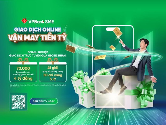 Doanh nghiệp giao dịch online c&#249;ng VPBank -&#160;&#39;săn&#39; vận may gần 4 tỷ đồng - Ảnh 1