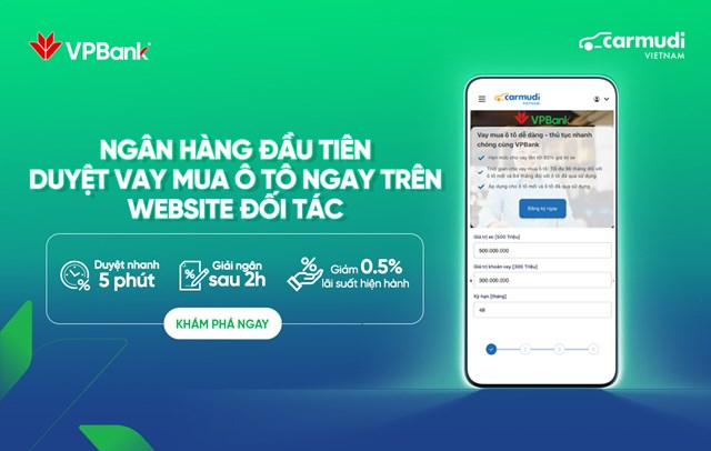 Ng&#226;n h&#224;ng đầu ti&#234;n ph&#234; duyệt khoản vay mua xe &#244; t&#244; tr&#234;n nền tảng đối t&#225;c - Ảnh 1