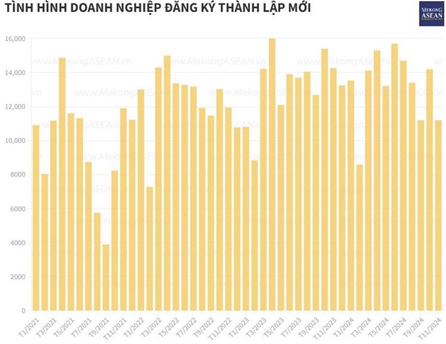 Hơn 218.500 doanh nghiệp th&#224;nh lập mới v&#224; quay lại hoạt động trong 11 th&#225;ng - Ảnh 1