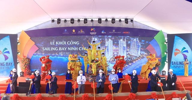Tổ hợp giải trí nghỉ dưỡng biển 5 sao quốc tế Sailing Bay Ninh Chữ chính thức khởi công, tạo động lực phát triển cho du lịch Ninh Thuận.