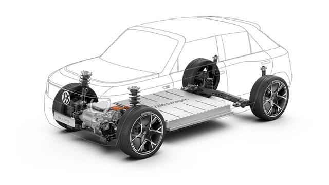 Hệ thống l&aacute;i VW MEB ph&ugrave; hợp cho những d&ograve;ng xe cỡ nhỏ.