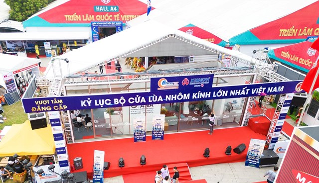 Bộ cửa l&ugrave;a nh&ocirc;m k&iacute;nh lớn nhất Việt Nam từ nh&ocirc;m Xingfa hệ Class A