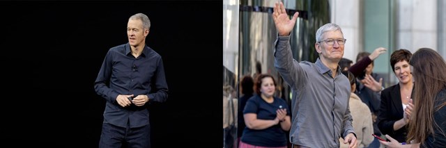 Jeff Williams nằm trong kế hoạch của Apple để thay thế CEO Tim Cook. Ảnh:&nbsp;AP, Bloomberg.