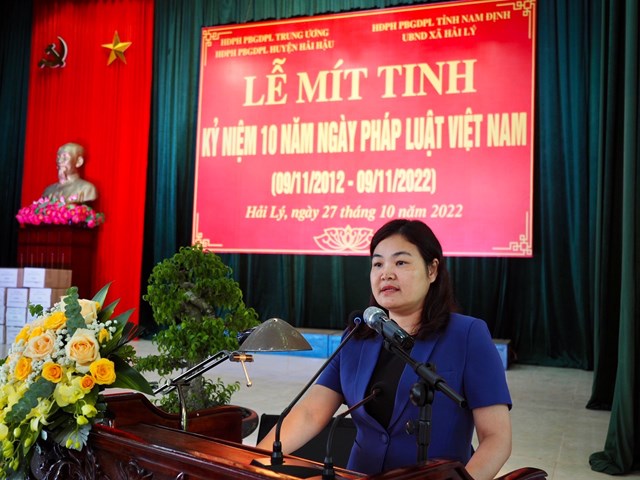 B&agrave; H&agrave; Lan Anh - Ph&oacute; Chủ tịch UBND tỉnh Nam Định.