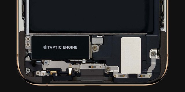 Taptic Engine tr&ecirc;n iPhone 7 gi&uacute;p giả lập cảm gi&aacute;c bấm n&uacute;t của người d&ugrave;ng.