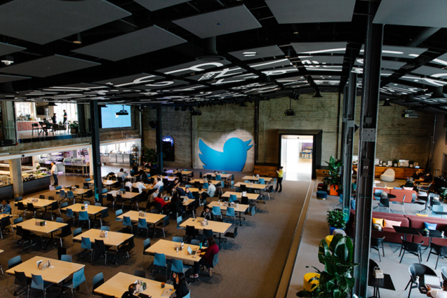 Căng tin của Twitter tại trụ sở San Francisco.